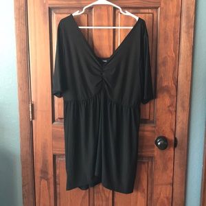 Torrid black jersey knit babydoll shirt